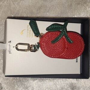 Piper K Red Cherry Coin Purse, Purse/Key Charm